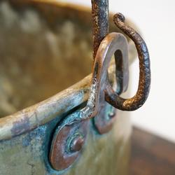 Rare Oblong Bucket 19th century in Brass, Flemish 19th
