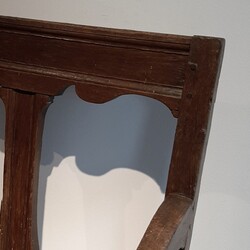 French Saltbox Armchair, Oak, 1700 1700 in oak, France