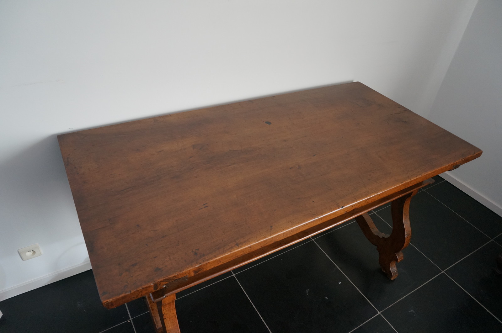 17th century style Spanish Walnut Table With 3 Drawers