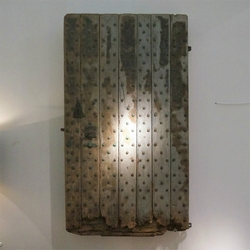 18th Century Dutch Farmhouse Door 18 th century in oak, metal, dutch, south Limburg