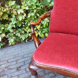 18th century 18th Century Italian Elegant Walnut Ladies Armchair