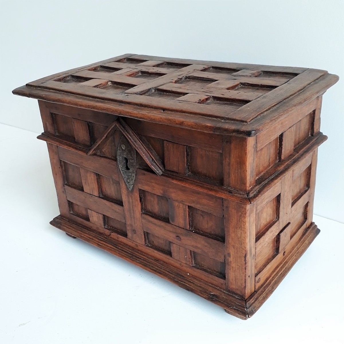 18th century French Walnut Box With Secret Drawer