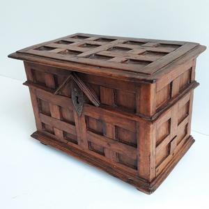 18th century French Walnut Box With Secret Drawer