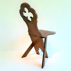 Early Arts & Crafts English Hall Chair 1900 in oak, England