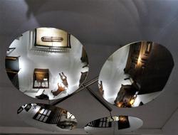 1970 Pendant Of 4 Convex Mirrors