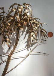 Sunset By  Daniel D´Haeseleer 1970 in brass, red cooper, Belgium signed Daniel D´haeseleer