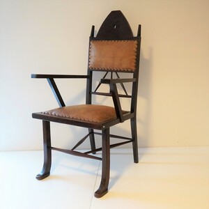 arts & crafts Arts &Crafts Egyptian Style Mahogany Armchair