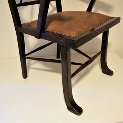 Arts &Crafts Egyptian Style Mahogany Armchair arts & crafts in mahogany, England 1920