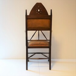 Arts &Crafts Egyptian Style Mahogany Armchair arts & crafts in mahogany, England 1920