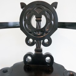 Norwegian Arts & Crafts Ebonised  Swivel Armchair Or Deskchair Arts & Crafts Norway 1920