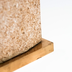 Table Lamp attr. Roger Vanhevel in Fossilised sandstone, Belgium 1970