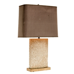 Table Lamp attr. Roger Vanhevel in Fossilised sandstone, Belgium 1970