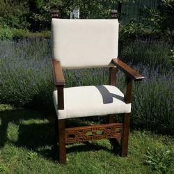 17th Italian Arm Chair Baroque in walnut, Italy late 17th century