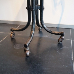 Bienaise Chair 1930 in iron and first simili leather, France