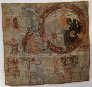 folk art 17th Cent. Swedish Canvas