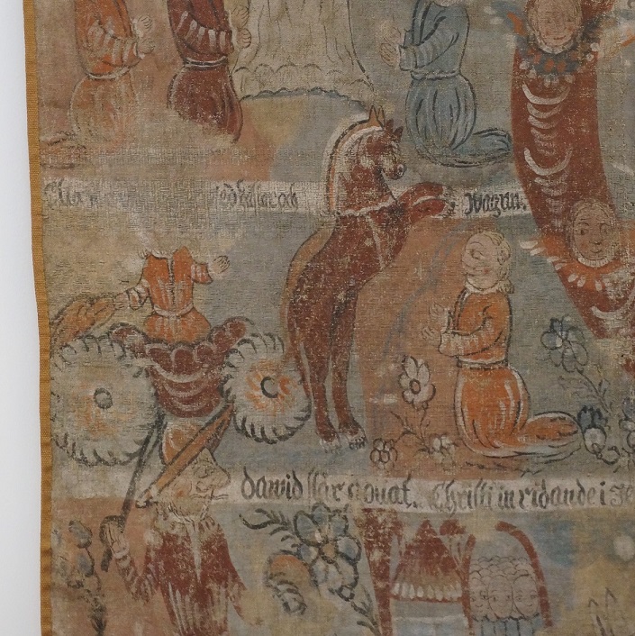 folk art 17th Cent. Swedish Canvas