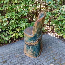 Kubbestol Of Narrow Proportions Norwegian folkart in pine, Norway