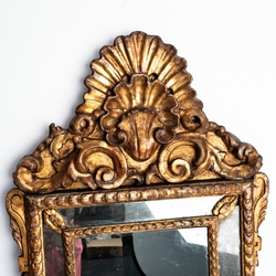 Mirror 1st half 18th century in wood, Italian 1720-1740