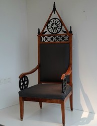 Baltic Armchair second half 19th century in birch, ebonised, Baltic states 1870