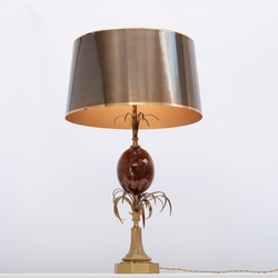 Maison Charles Table Lamp with cracked rasin egg.  